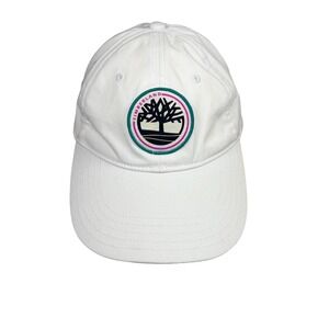 Timberland Baseball Cap Mens White New Adjustable Snapback Logo Patch Hat